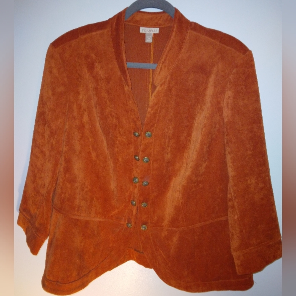 Orange Velvet Jacket
